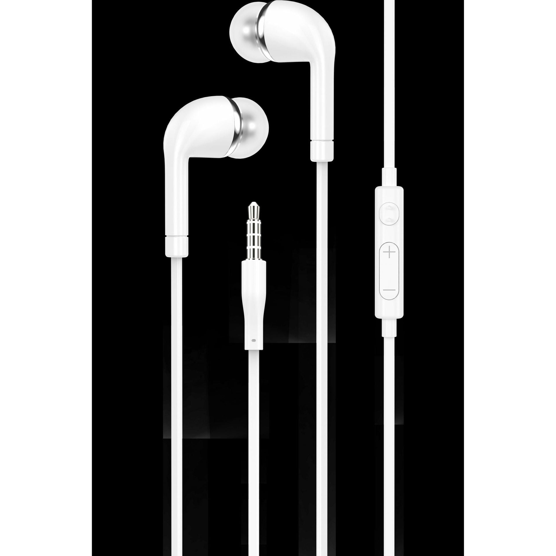 Igear Earphone with Mic & Volume Control Euro Style - White