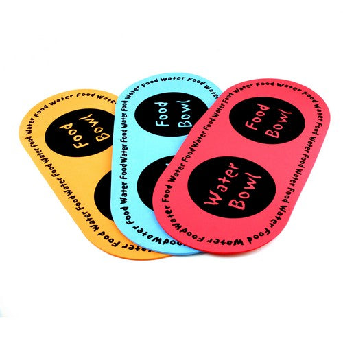 Feeding Mat Pet Eva Printed 62.5x29 Colours 3 Assorted - Pets product at Price Busters Variety
