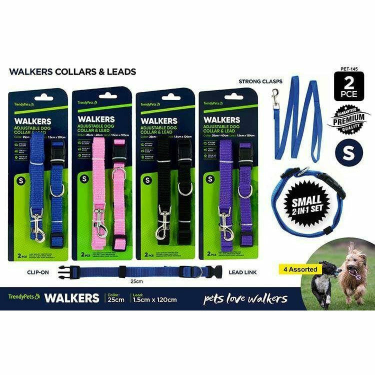 2pce Material Lead&Collar-40cm/1.2M-S