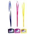 Card Holder Id Soft Horizontal with Lanyard 3 Assorted - Stationery product at Price Busters Variety
