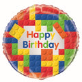 Build Blocks 18" Foil Bln Pkg