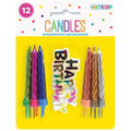 12 Candles W/Cake Deco - Multi