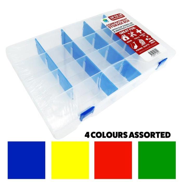 Storage Compartment Box Clear Large product photo - Price Busters Variety