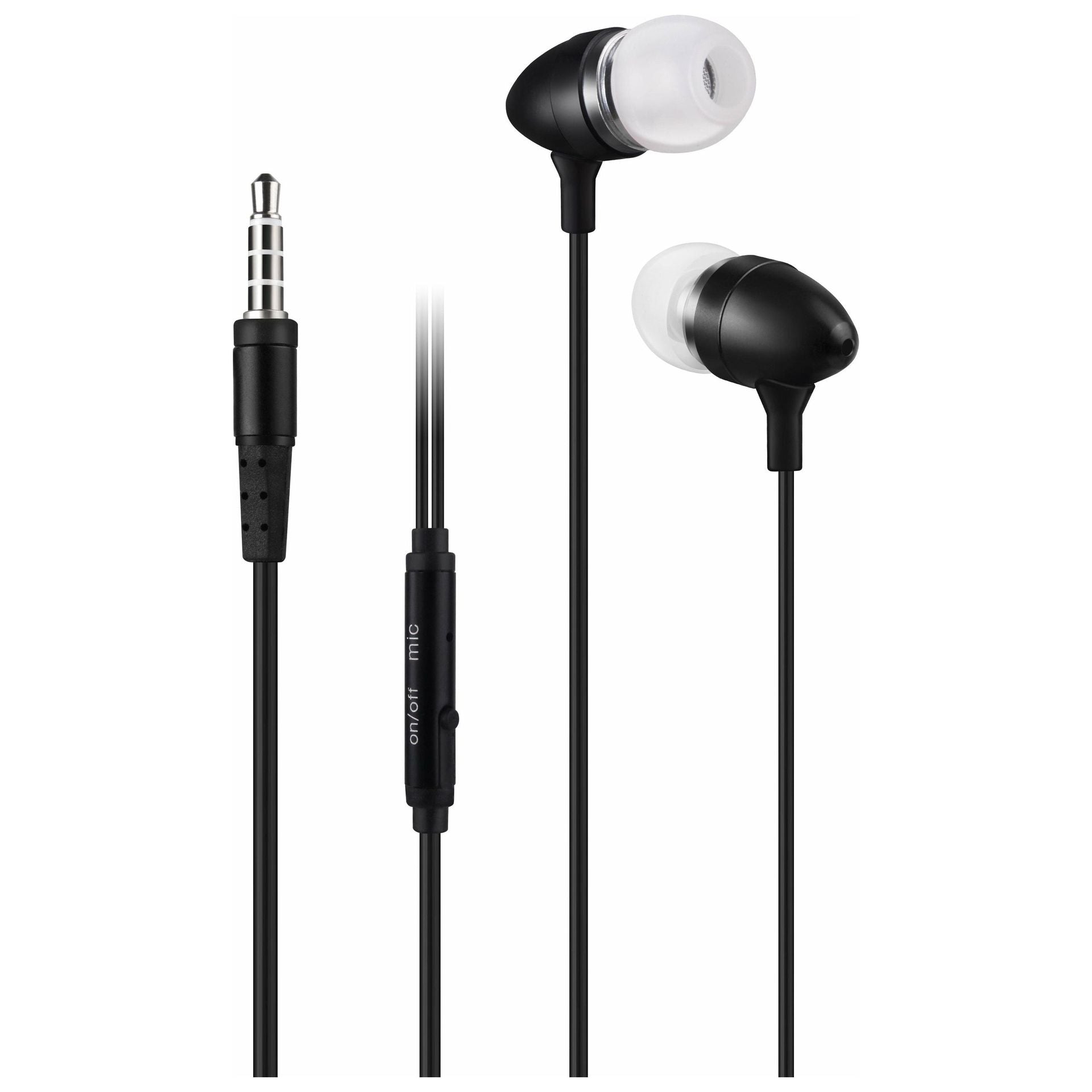 Igear Earphone with Mic - Metallic Black