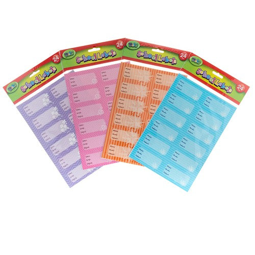 School Labels 24 Pack - Stationery product at Price Busters Variety