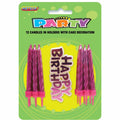 12 Candles W/Cake Deco - Pink