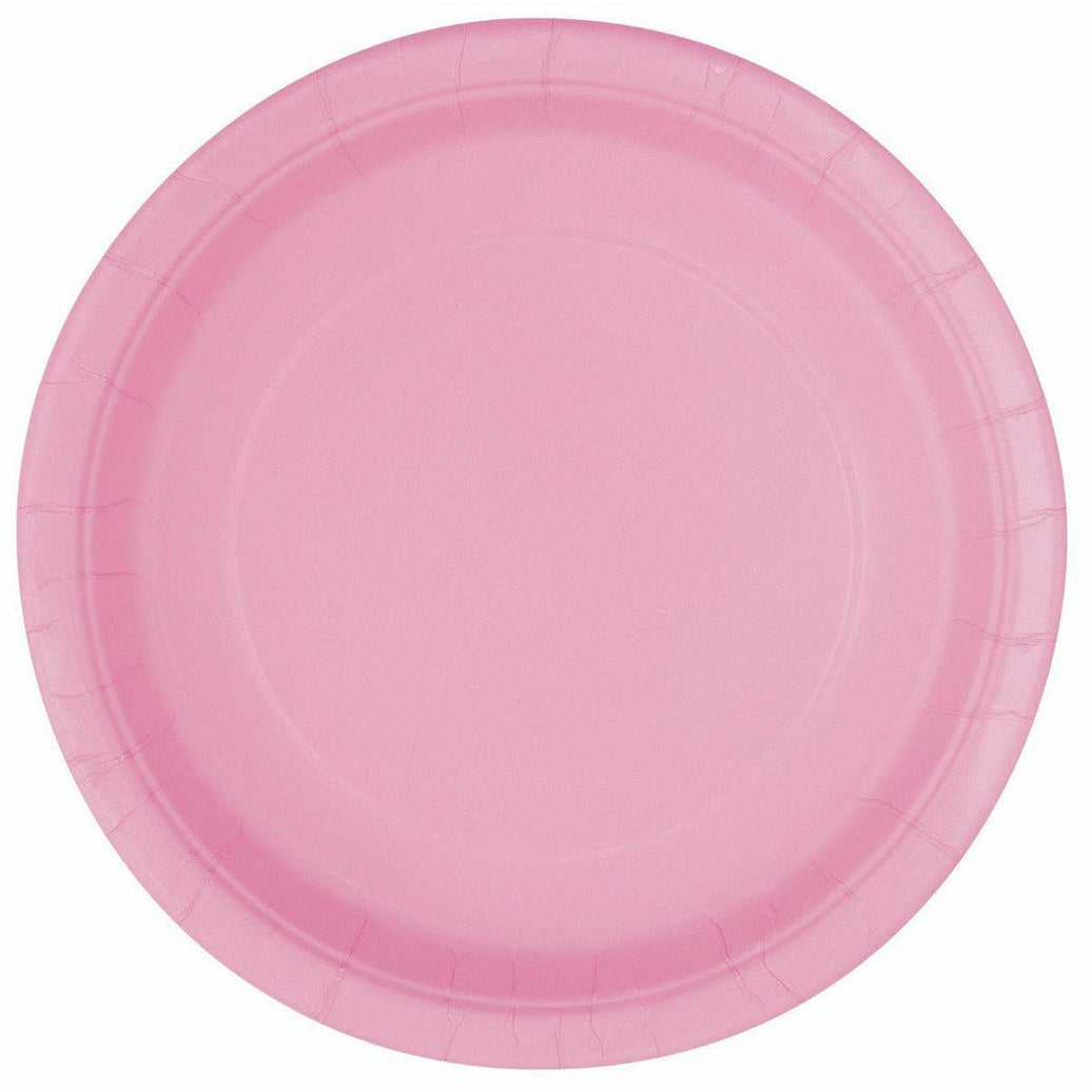 Lov Pink 8 X 7" Paper Plates - Pf