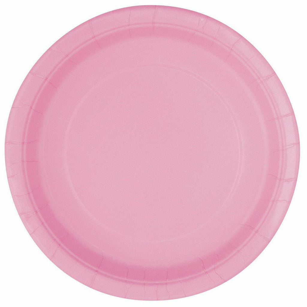 Lov Pink 8 X 7" Paper Plates - Pf