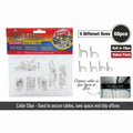68pce Cable Clips-Sizes: 6/7/8/9/10/12mm