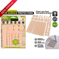 38pce Self/Adh Felt Pads-Cream-AsstSize