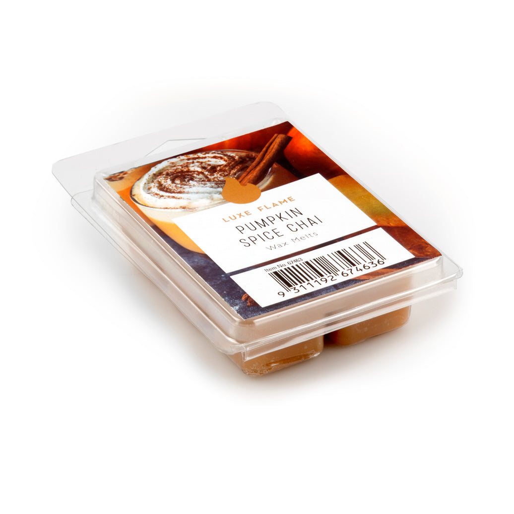 Pumpkin Spice Chai Scented Wax Melts – 6 Blocks, 7.5 x 11 x 2.5cm