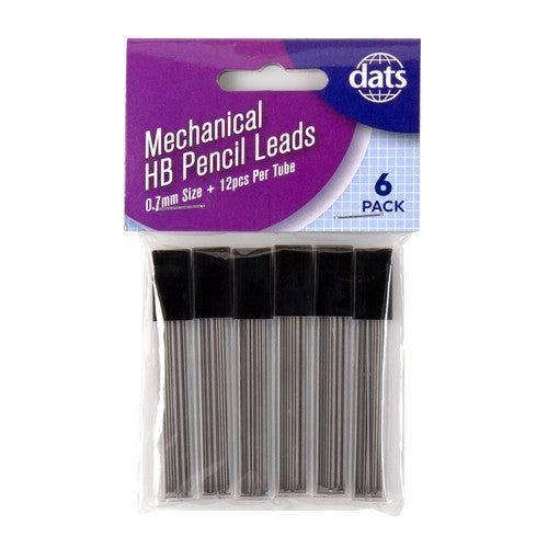 Lead Pencil Mechanical HB 6 Pack 0.7mm 12pc Each - Stationery product at Price Busters Variety