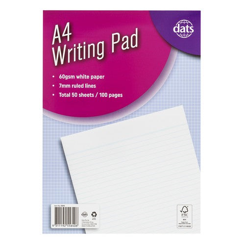 Pad Paper Writing A4 100 Page P7.2 Fsc Mix Credit - Stationery product at Price Busters Variety