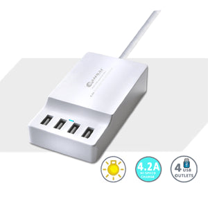 4.2A USB X4 Charging Station