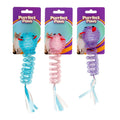 Cat Toy Spring with Tails 14cm 3 Assorted Colours - Pets product at Price Busters Variety