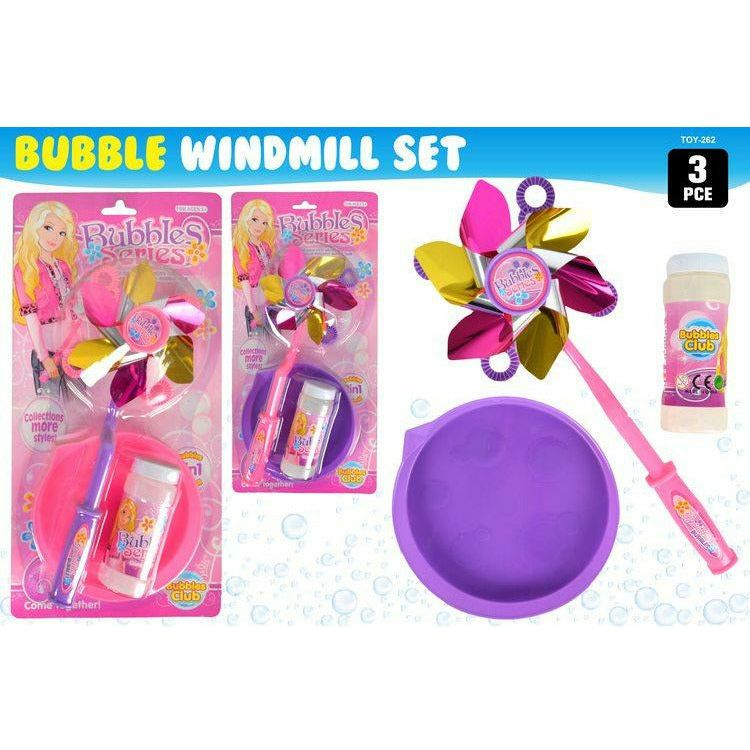 2pce Bubble Windmill Set 100ML Bubbles