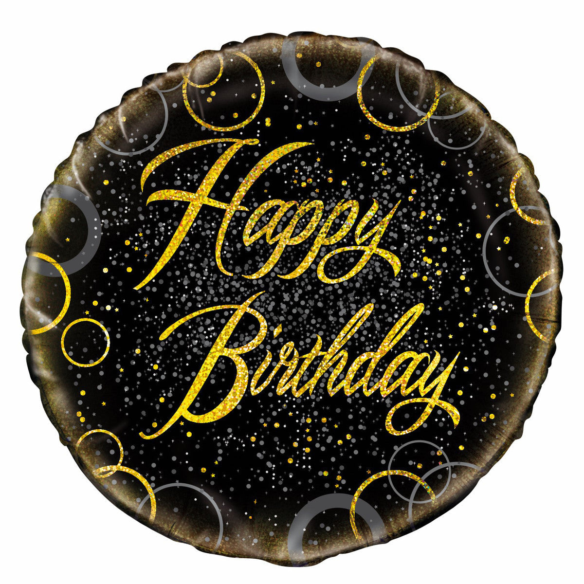 Blk & Gold Hb 18" Foil Psm Pkg