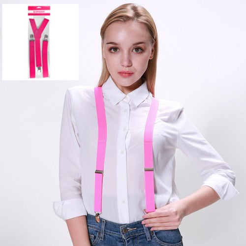 Costume Suspenders - Pink - product image