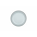 Deluxe Plate Silver Rim 19cm 6pk