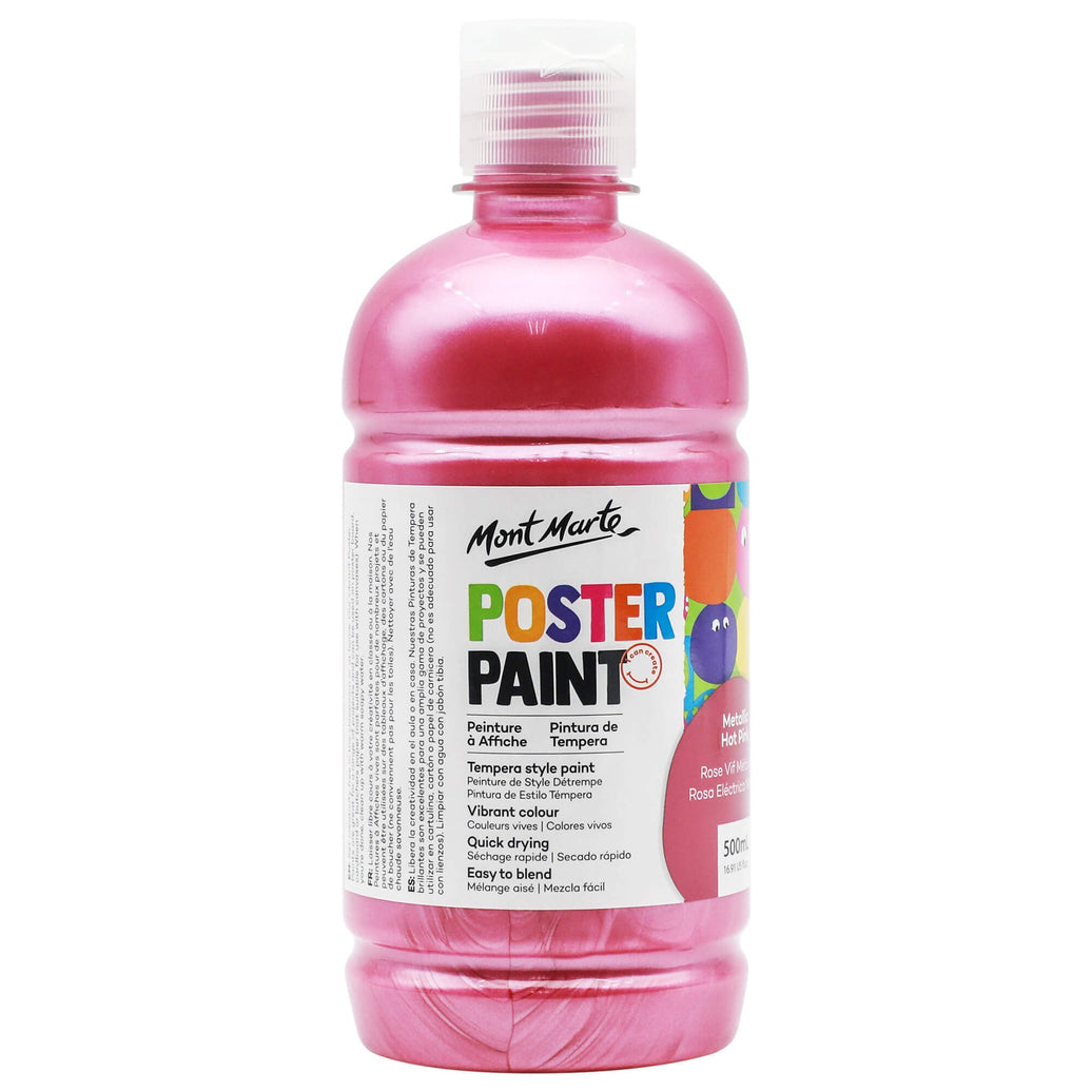 Mont Marte Poster Paint Metallic - Hot Pink