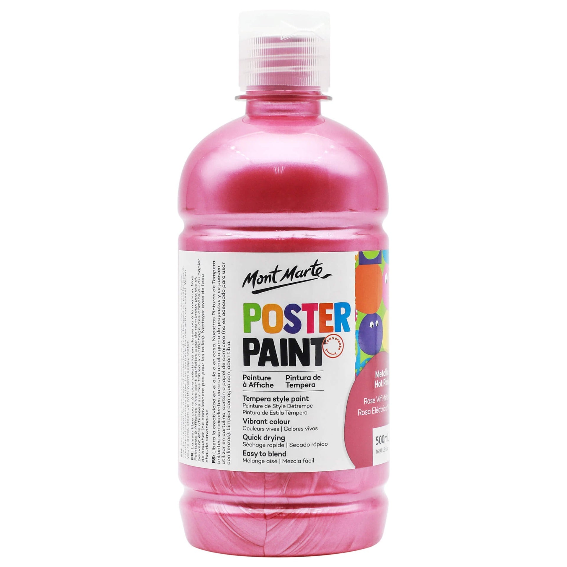 Mont Marte Poster Paint Metallic - Hot Pink