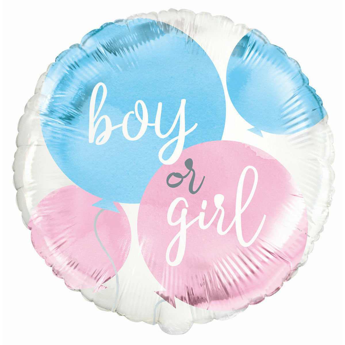 Baby Reveal "Boy Or Girl" 45cm (18") Foil Balloon Packaged