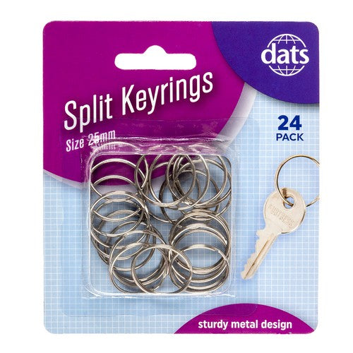 Keyring Split Ring 25mm 24 Pack - Hardware product at Price Busters Variety