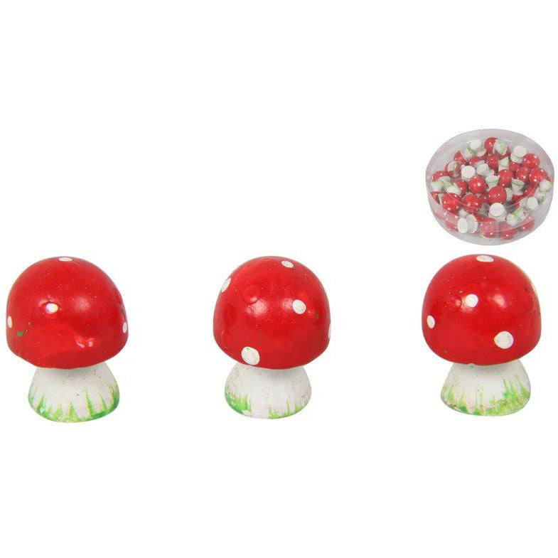 Miniature Mushroom Red & White 2cm