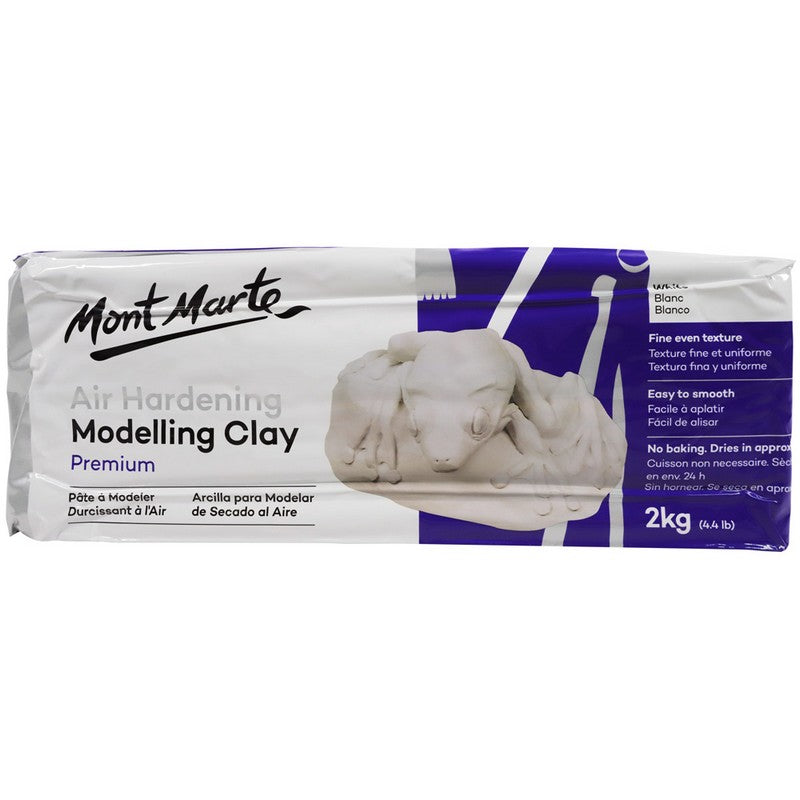 Mont Marte Premium Air Hardening Modelling Clay - White