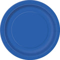 Royal Blue 8 X 7" Paper Plates - Pf