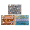 Mat Rubber Printed 45x61cm 3 Assorted 450x610mm - Homeware product at Price Busters Variety