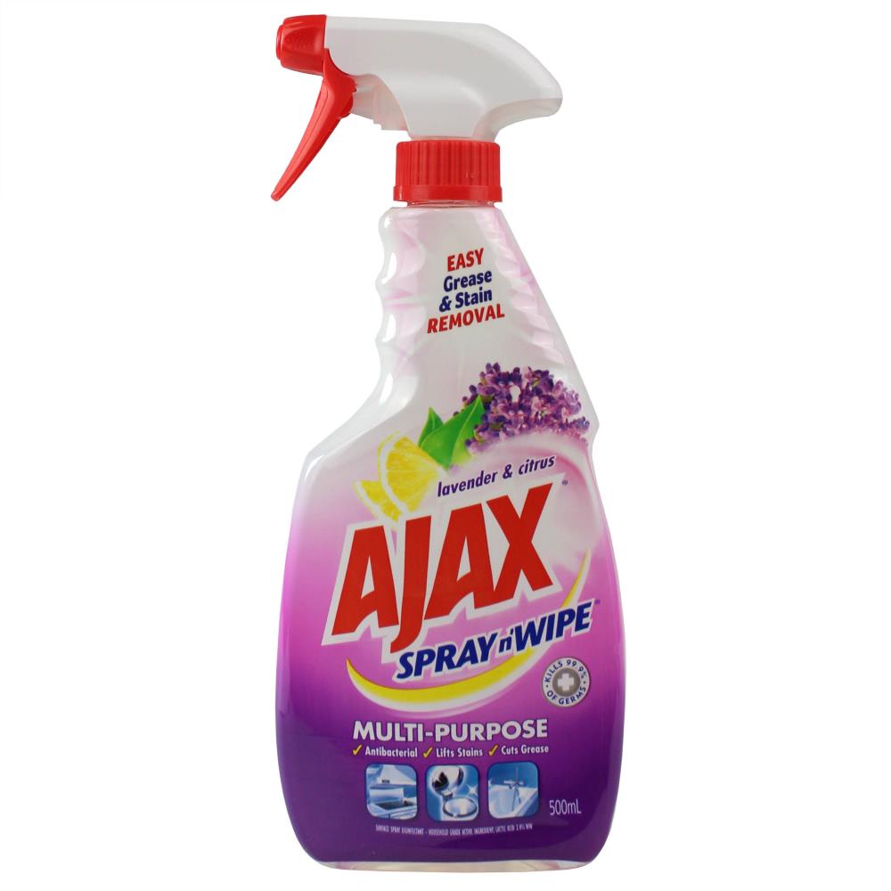 Ajax 500Ml Spray N Wipe Multipurpose Lavender And Citrus