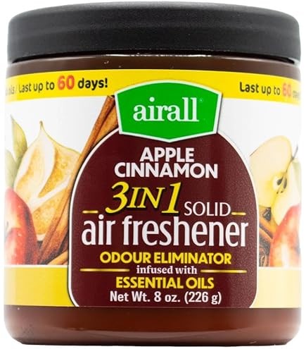 Airall 226G Air Freshener Solid 3 In 1 Odour Eliminator Infused With Essential Oils Tropical