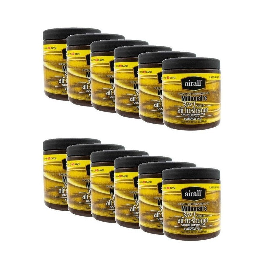 Airall 226G Air Freshener Solid 3 In 1 Odour Eliminator Infused With Essential Oils Lavender