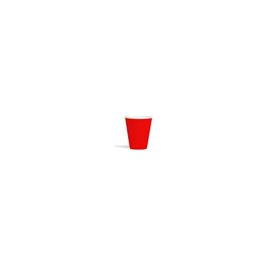 30mL FSC PLA Red Paper Cup Pk30