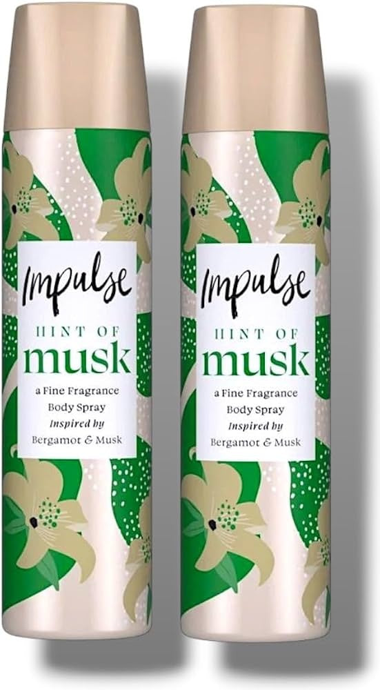 Impulse 50G / 75Ml Body Spray Hint Of Musk Inspired By Bergamot And Musk