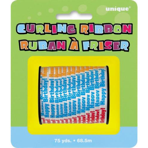 C/Ribbon 75Yds - Happy B'Day