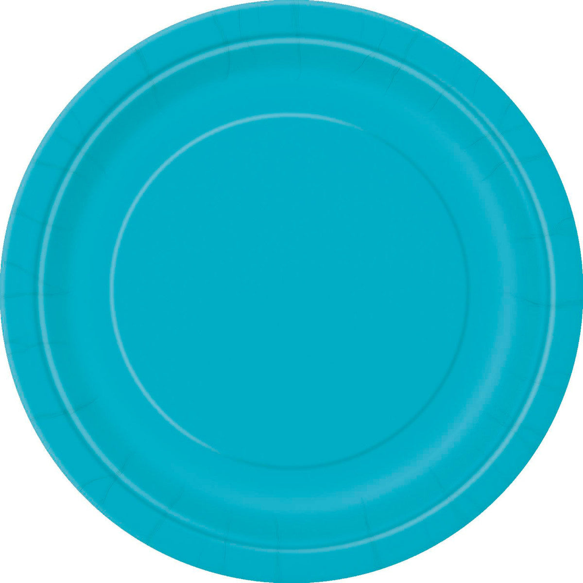 Carib Teal 8 X 7" Paper Plates