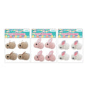 Easter Fur Bunnies 5 x 5cm Pack 4 product photo - Price Busters Variety