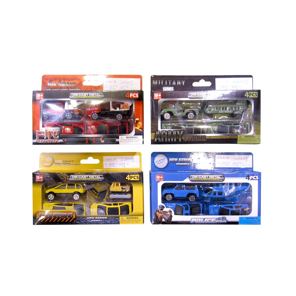 4pce Car and Truck Sets