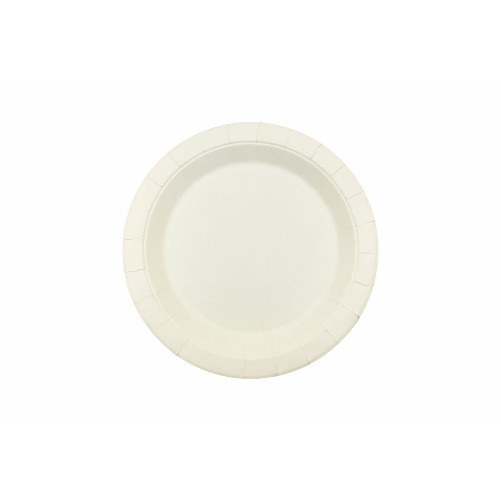 230mm FSC Round White Paper Plate Pk15