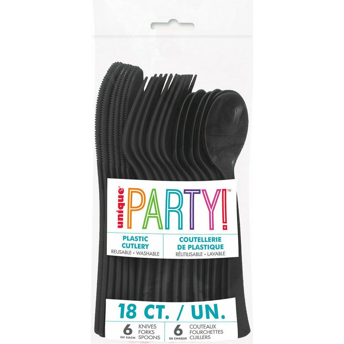 Black 18 Asstd Cutlery