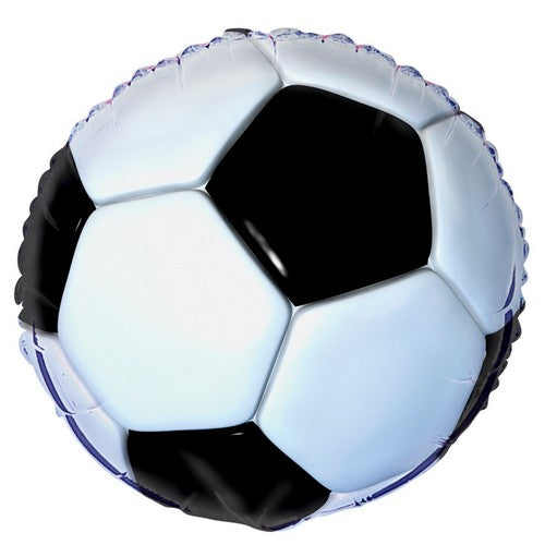 3D Soccer 45cm (18") Foil Balloon Packaged