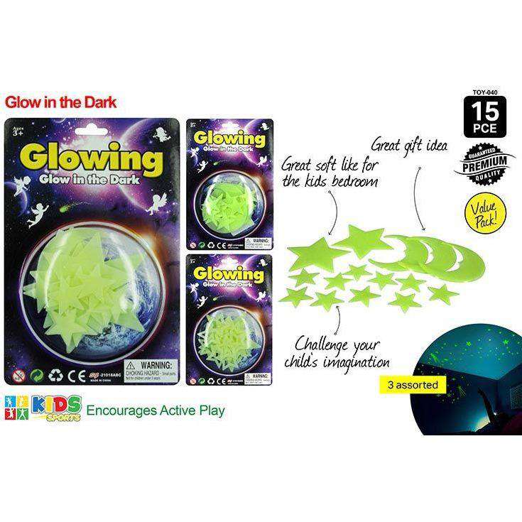 15pcs Space Glow in the Dark