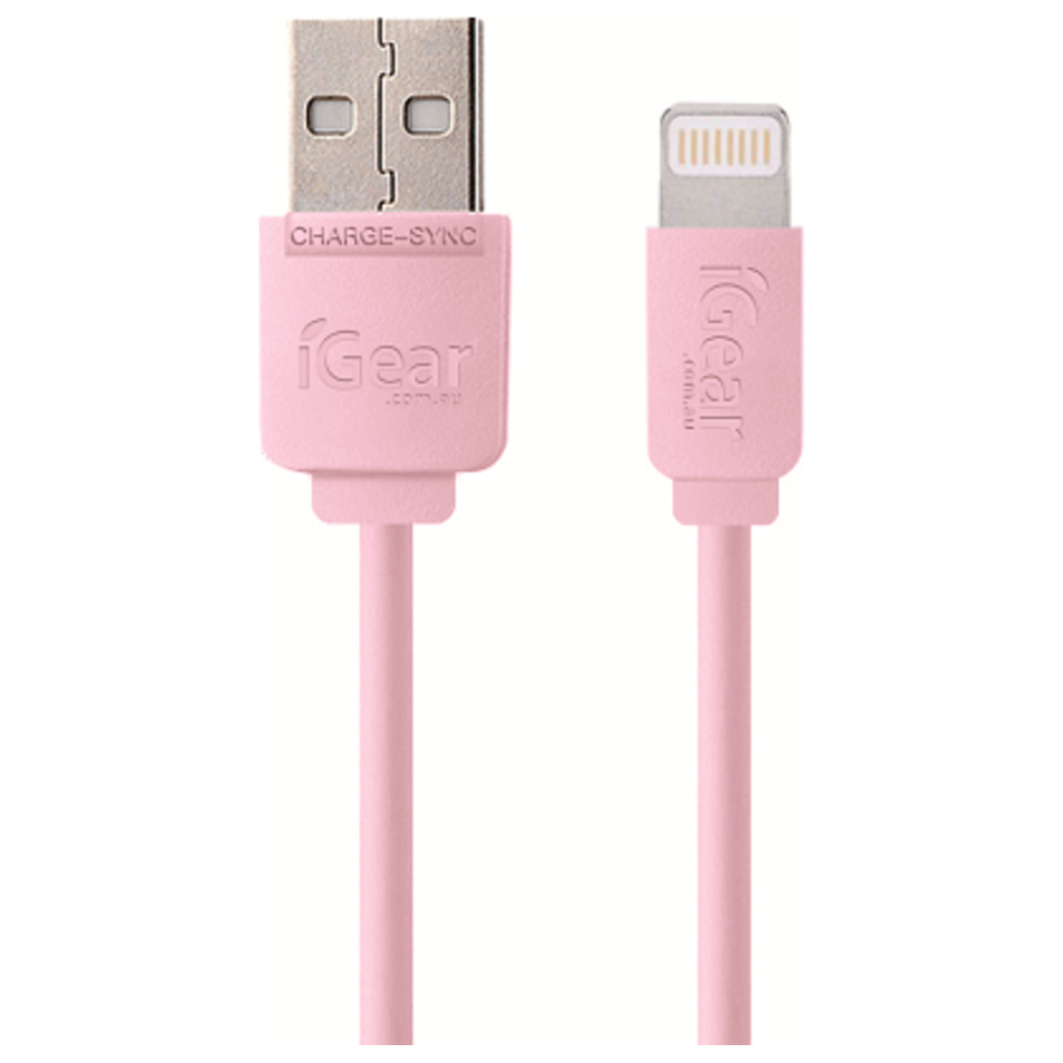 Igear iPhone Charging Cable - Pink