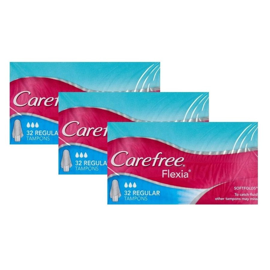 Carefree Pk32 Tampons Soft Folds Regular