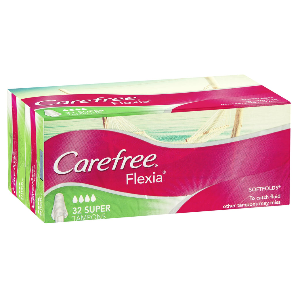 Carefree Pk32 Tampons Flexia Super