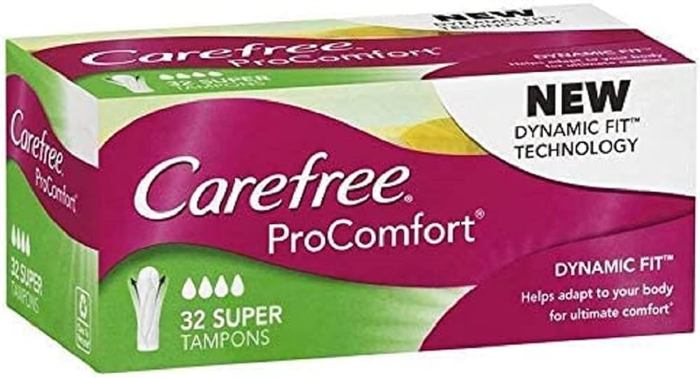 Carefree Pk32 Super Tampons Pro Comfort Dynamic Fit