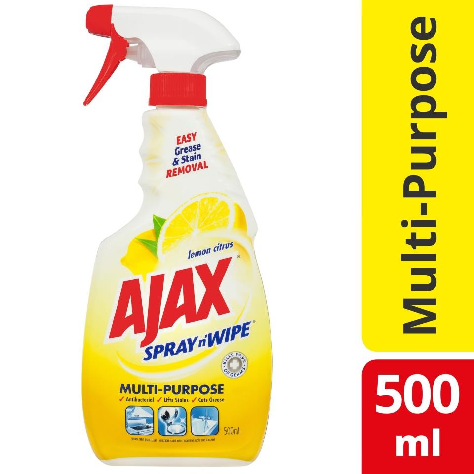 Ajax Spray N Wipe Trigger Multipurpose Lemon Citrus 500ml