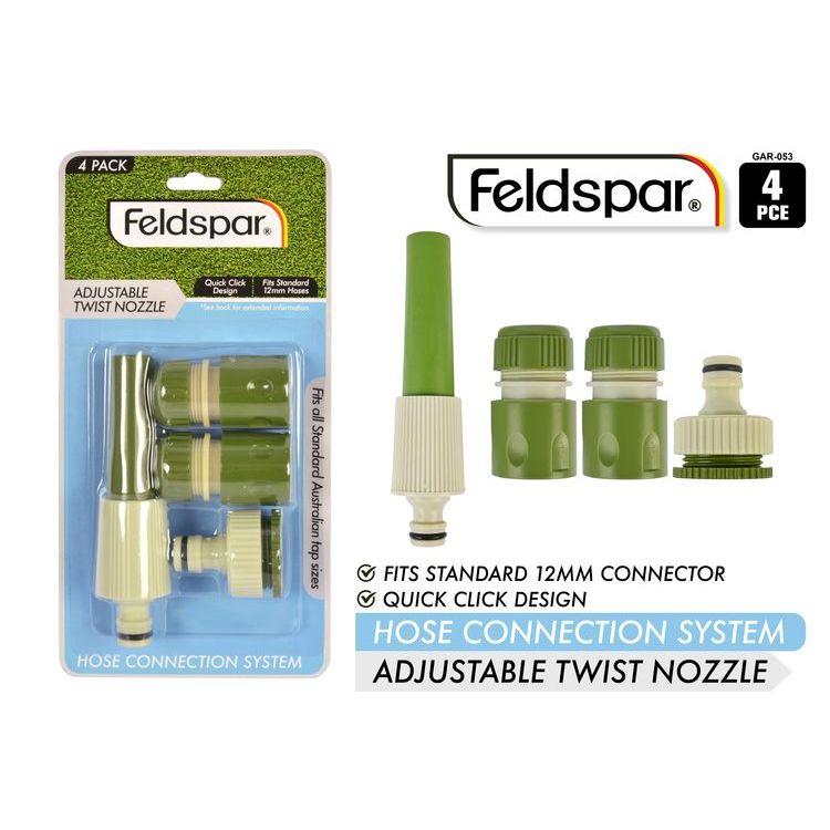 4pce Hose Connector Set 3/4-1 Fittings